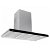 110 cm horizontal wall-mounted extractor hood in black and stainless steel Teka