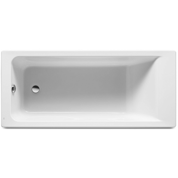 Bañera rectangular de 150 cm fabricada en acrílico de color blanco Easy Square Roca