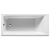 Bañera con forma rectangular de 160 cm fabricada en acrílico de color blanco Easy Square Roca