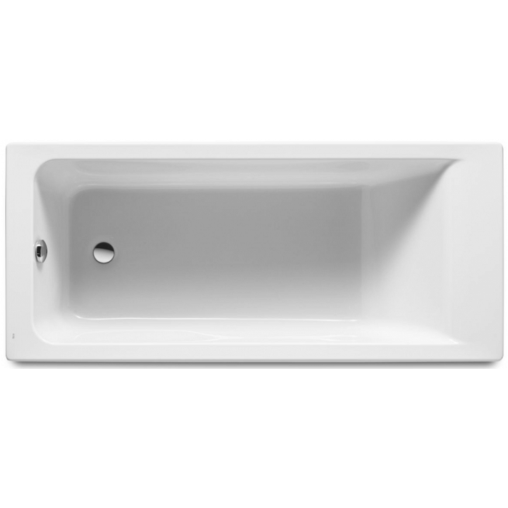 Bañera rectangular de 170 cm fabricada en acrílico de color blanco Easy Square Roca