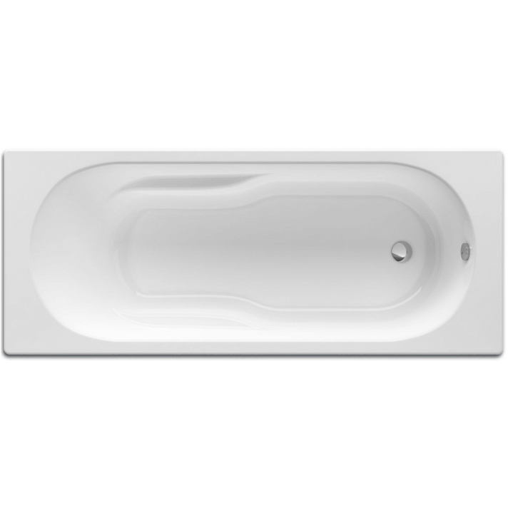 Pack de bañeras de forma rectangular de 160 cm fabricado en acrílico de color blanco Genova ROCA
