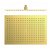 Rociador para la ducha con forma rectangular de 45 cm fabricado de latón con acabado en color oro mate TRES