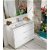 Mueble para lavabo de 3 cajones en varios colores con lavabo color blanco Life B10