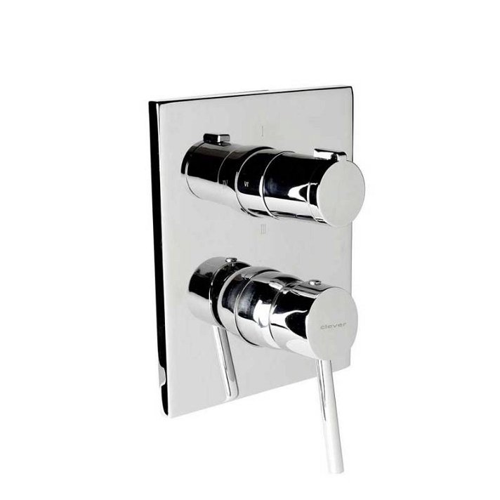 Miscelatore termostatico 3 vie per doccia Caiman Elegance EcoNature iClever