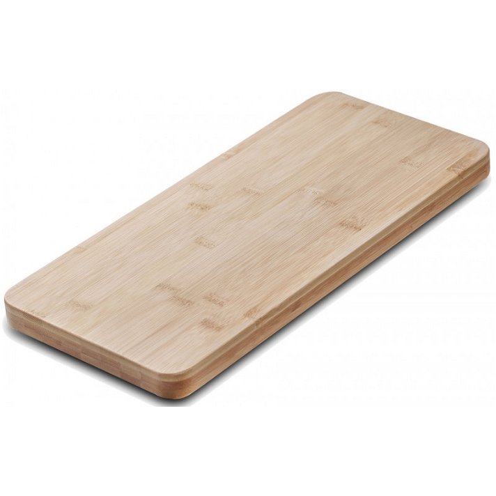 Tabla para cortar de madera de bambú para alimentos variados de 44x20x3 cm marrón Teka