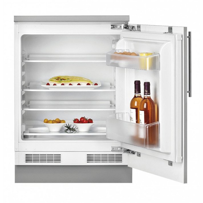 Réfrigérateur sous plan encastrable avec intérieur blanc et porte réversible 90º TKI3 145 Teka