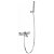 Line Imex thermostatic bath and shower tap with modern design in brushed nickel finish