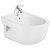 Roca Meridian wall-mounted bidet made of porcelain with a white finish 36cm