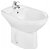 Classic bidet made of porcelain in white colour with one taphole 35.5cm Victoria Roca