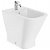 Back to wall comfort bidet made of porcelain with a white finish The Gap Square Roca