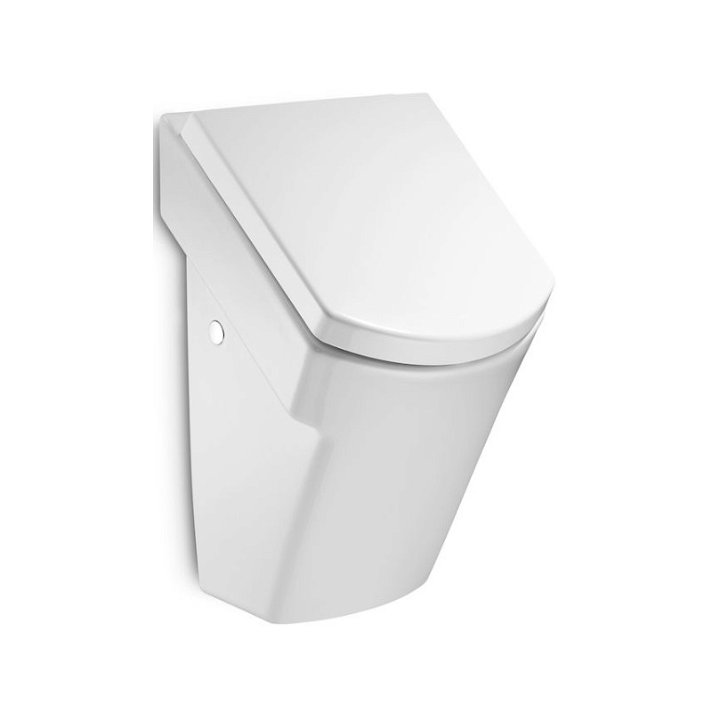 Urinal mit Deckel und Siphon 30 cm gefertigt aus Porzellan in Weiß Hall von Roca
