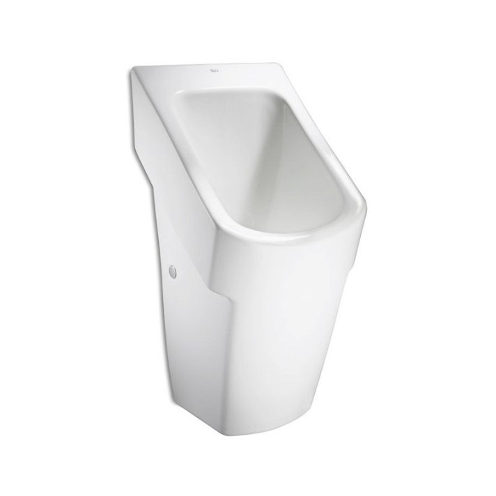 Urinario recomendado para espacios públicos de 32,5 cm fabricado en porcelana de color blanco Waterless Hall Roca