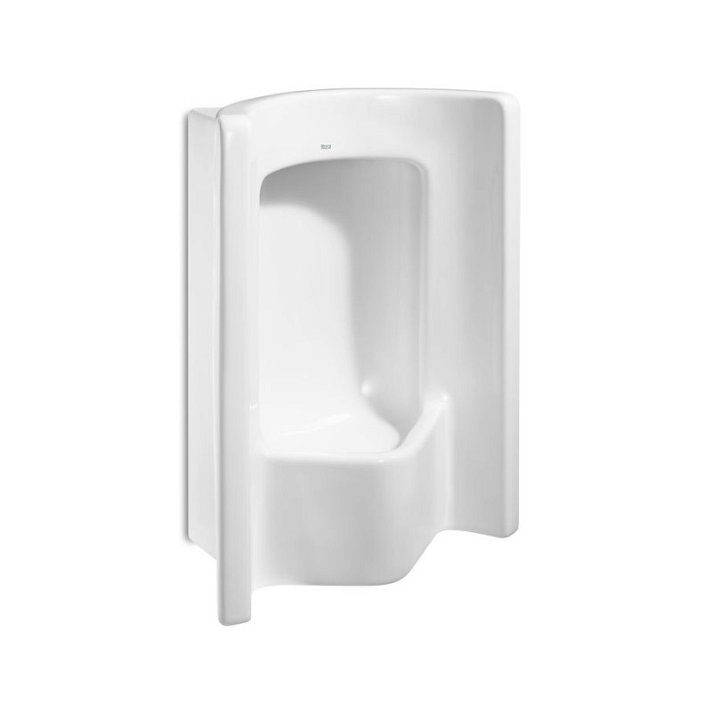 Urinario de alimentación superior de 49 cm fabricado en porcelana de color blanco Site Roca
