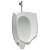 Roca Mural white porcelain urinal for wall-mounted installation 46cm