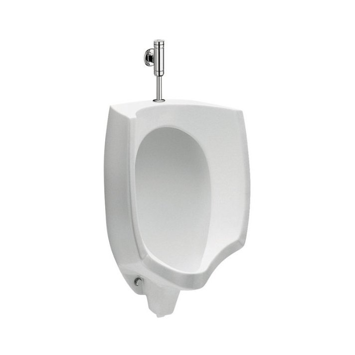 Roca Mural white porcelain urinal for wall-mounted installation 46cm
