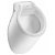 Roca Spun white porcelain urinal with rear inlet and cover 34cm