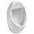 Urinario con entrada posterior de 42,5 cm fabricado en porcelana de color blanco Euret Roca