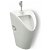 Urinal with top inlet 32.5cm wide made of porcelain with a white finish Chic Roca