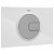 Placa pulsadora para cisternas de doble descarga en acabado color blanco y gris PL4 Dual One Roca