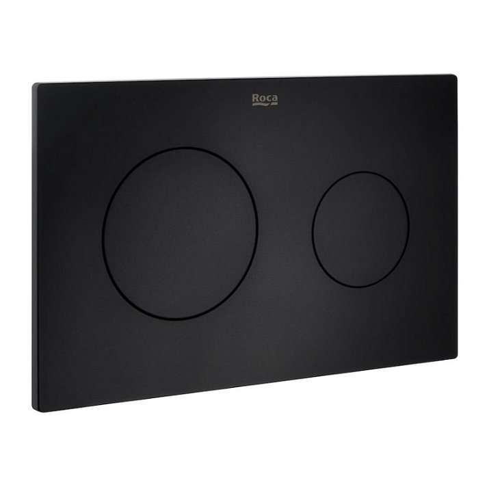 Placca PL10 Dual Nero Opaco In Wall One Roca