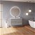 Mueble de baño con lavabo gris arenado 100 cm Suki Amizuva