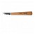 Cuchillo de talla 35 mm con hoja de acero pulido y mango de madera de cerezo Kerb 10 Pfeil
