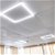 Paneles led cuadrados 60x60 con marco luminoso tri-tono para empotrado en falso techo Jandei