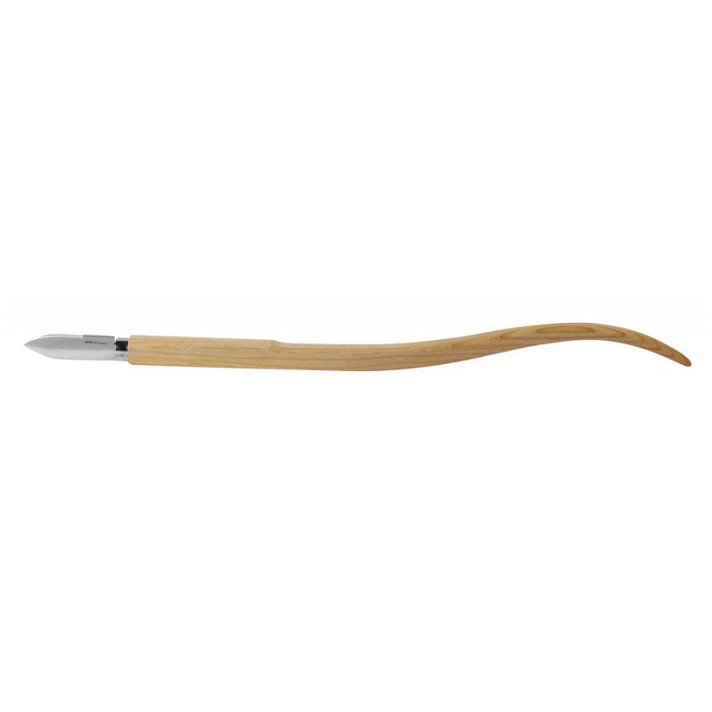 Cuchillo de marquetería con mango largo y curvado para hombros con hoja de 90 mm corte curvo Pfeil