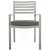 Cadeira de mesa para exteriores de alumínio de cor branca IberoDepot