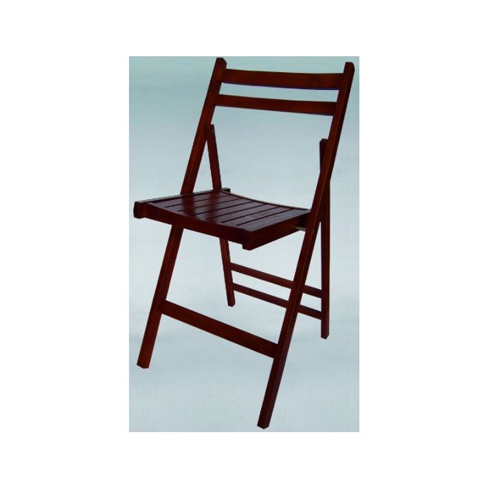 Cadeira dobrável madeira wengué IberoDepot