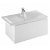 Pack lavabo con toallero y mueble de aglomerado 80x46,5x43 cm blanco Clean Unisan