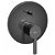 Mezclador para baño-ducha empotrable de 16cm de diámetro color negro titanio Naia Roca