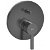 Mezclador para baño-ducha empotrable de 16cm de diámetro en negro titanio cepillado Naia Roca