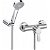 Roca L20 exposed shower tap 21.7cm with a chrome finish