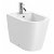Roca Inspire Round white porcelain bidet with one taphole 37cm