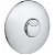 Robinet bouton-poussoir pour WC à double chasse à encastrer avec finition chromée Aqua Roca