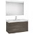 Mueble de baño con lavabo y espejo LED 110cm Yosemite Stratum Roca