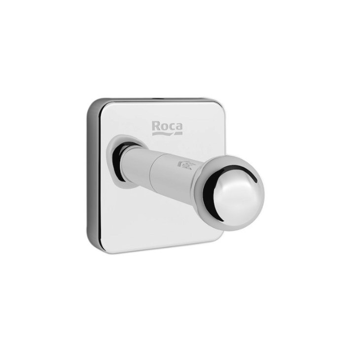 Roca Victoria wall-mounted bathroom hook made of metal with a gloss finish 5.5cm