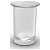 Bicchiere portaspazzolini da appoggio per il bagno di 7,8 cm fabbricato in vetro Twin Roca