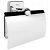 Roca Victoria toilet roll holder with cover made of metal with a gloss finish 13.2cm