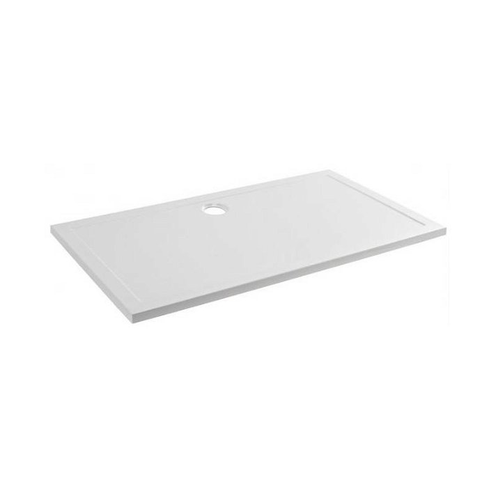 Plato de ducha extraplano de 180 cm hecho en acrílico con acabado en color blanco Open Unisan