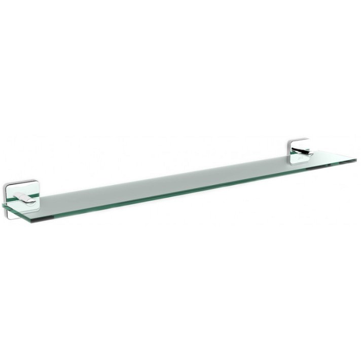 Roca Victoria shelf made of metal and glass with a gloss finish 60cm