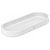 Bandeja portaobjetos para baño fabricado en porcelana con forma ovalada en color blanco 30 Onda Roca