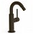 Grifo monomando para bidé con caño curvo de 21 cm de alto fabricado de latón en color negro bronce Study TRES