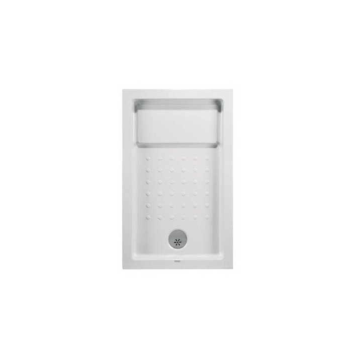 Plato de ducha de 120 cm hecho en acrílico con un acabado en color blanco Strado Unisan