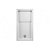 Receveur de douche de 140 cm fabriqué en acrylique de couleur blanche Strado Unisan