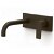 Grifo monomando de lavabo para empotrar con caño de 18 cm con acabado de color negro bronce Project TRES