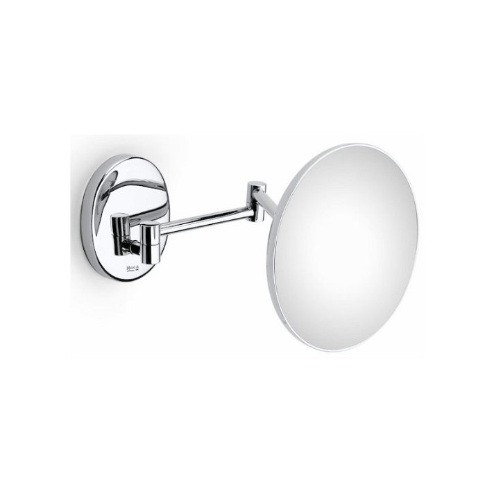 Specchio d'ingrandimento con braccio estensibile e luce da installare a parete Hotels 2.0 Roca
