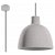 Lámpara colgante con diseño de campana fabricada en hormigón mezclado con yeso en color gris Damaso Sollux