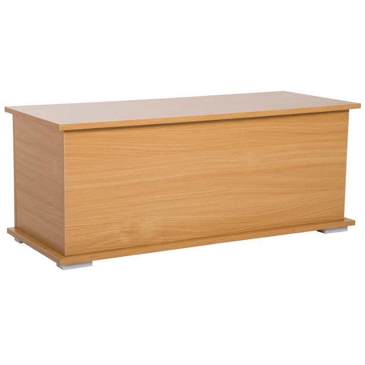 Baúl de almacenamiento y banco color madera HomCom